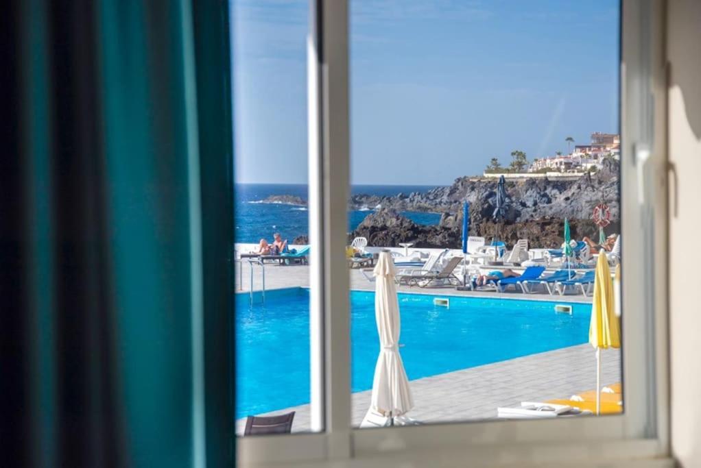 First Line Ocean View Studio Puerto de Santiago  Exterior foto